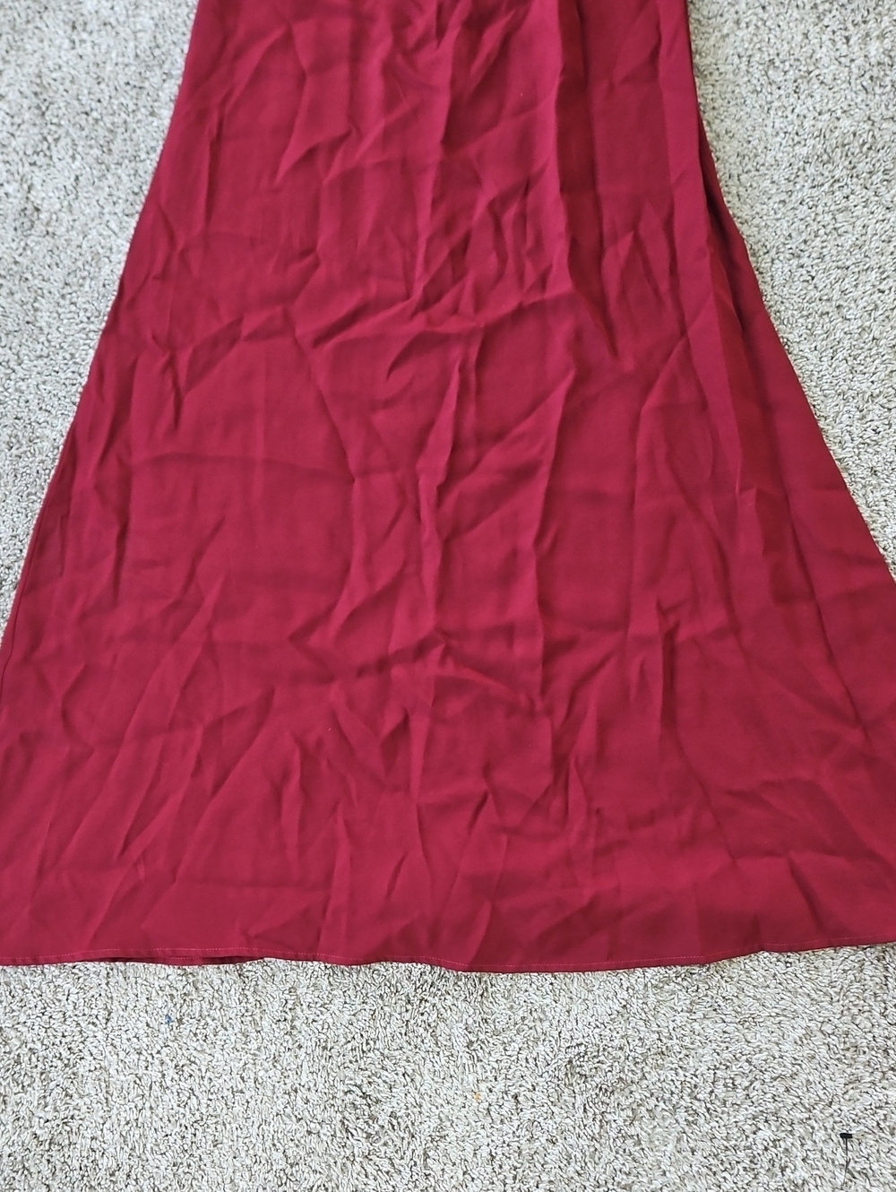 Nwt STAUD Burgundy Long-Sleeve Bow Maxi Dress 6 - Picture 3 of 15